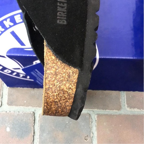 Birkenstock Black Suede Mules - Picture 2 of 7